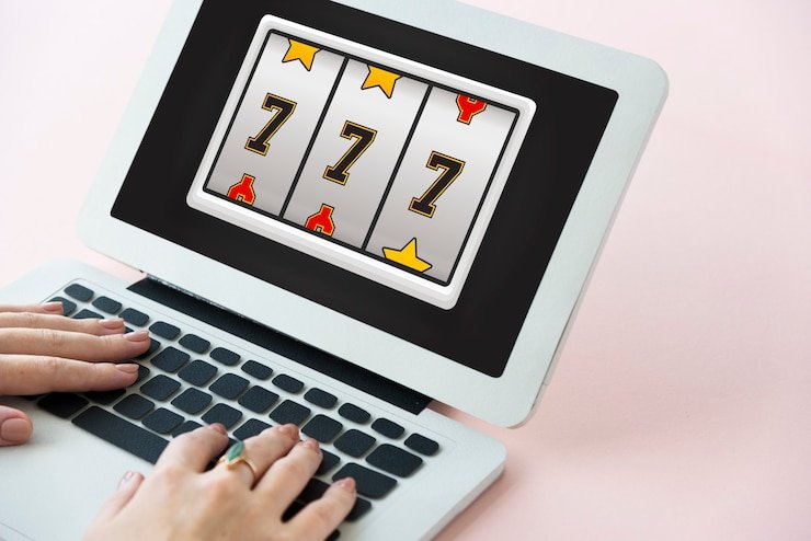 Baccarat table with multiple players and dealer